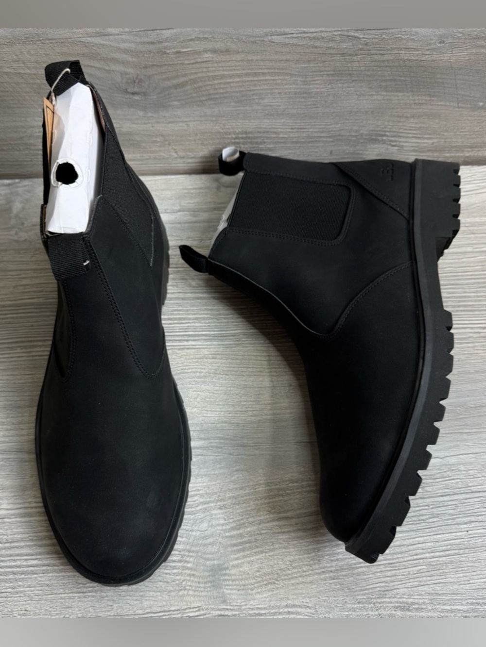 JBU Kai Men's Black Chelsea Boots - Sleek Slip-On Ankle Boot water resistant 13